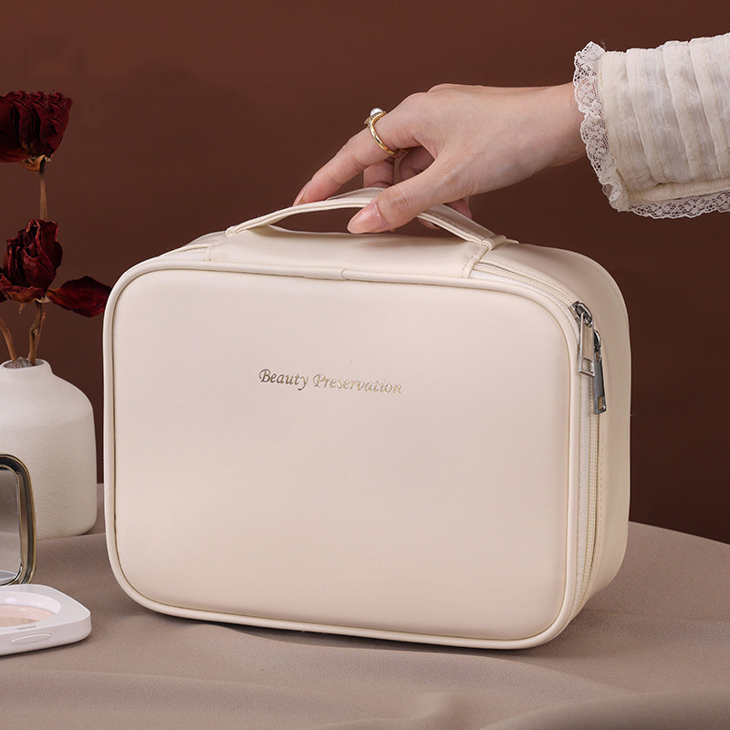 Luxury Skincare Samples - Groothandel PU grote capaciteit Tote make-up