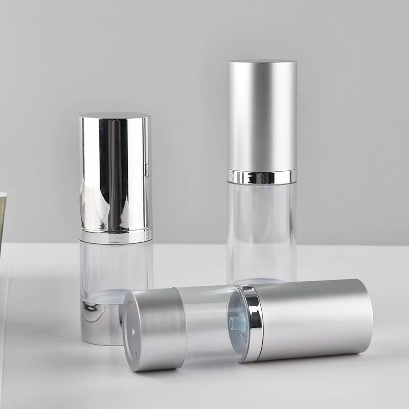 Helder/Mat Zilver Vacuümfles P - Luxury Skincare Samples recensie en prijs
