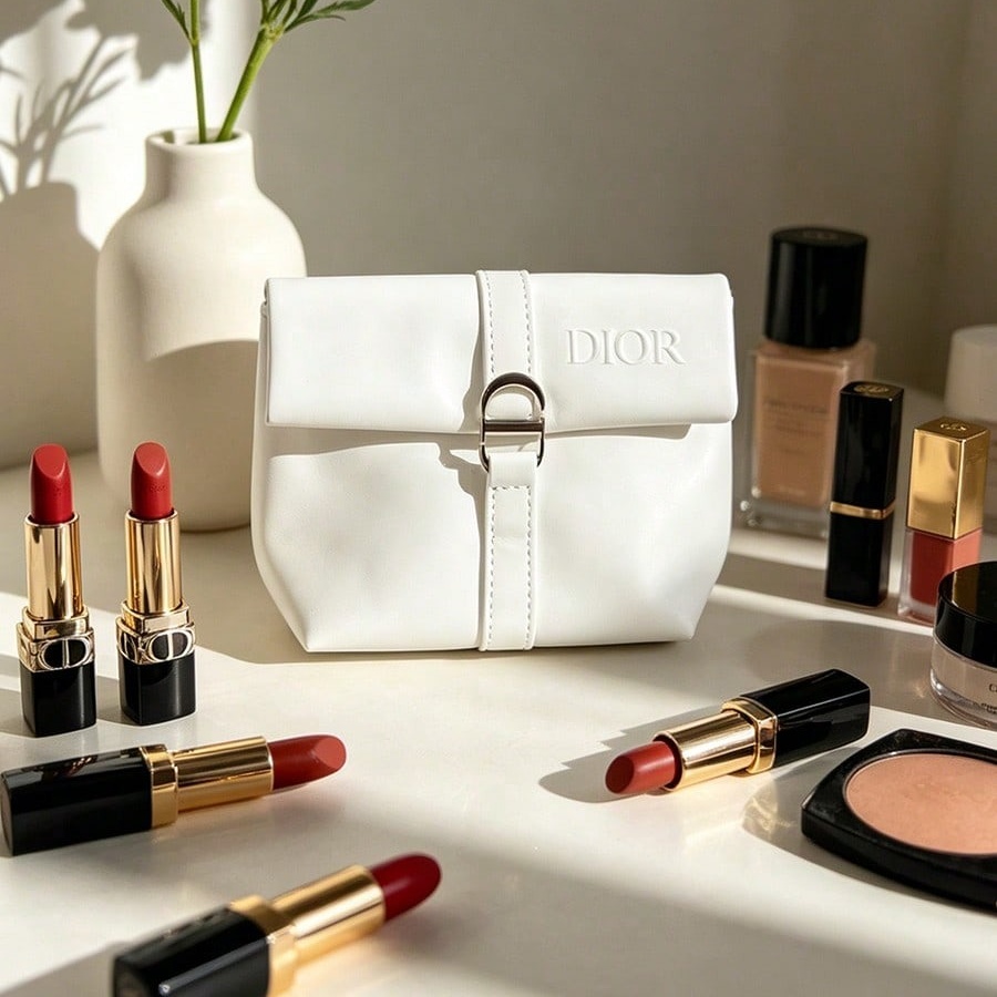 Dior's Bag Witte cosmetische t - Luxury Skincare Samples recensie en prijs